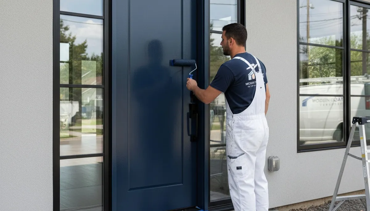 Professional door painting service in Duluth, MN by expert house painters for lasting curb appeal