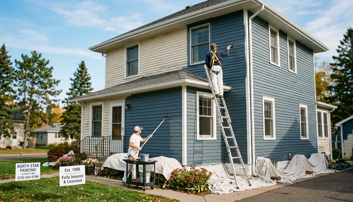 Professional exterior house painting service in Duluth MN by local painters