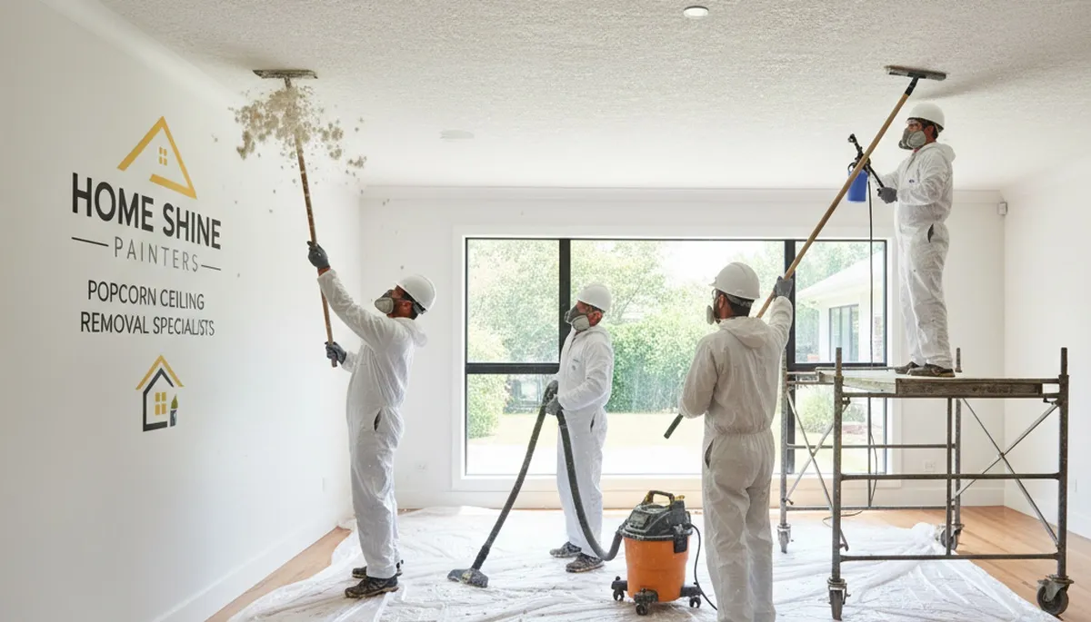 Professional popcorn ceiling removal service in Duluth, MN home by expert painters